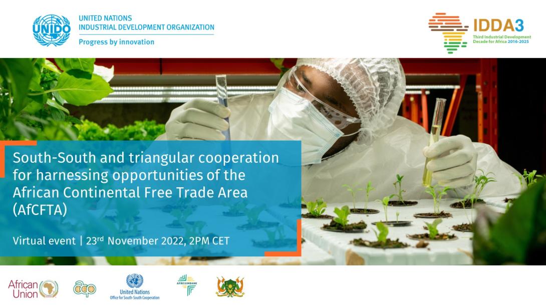GN-SEC presented as case study in the side event: “South-South and triangular cooperation for harnessing opportunities of the African Continental Free Trade Area (AfCFTA)”, 23 November 2022